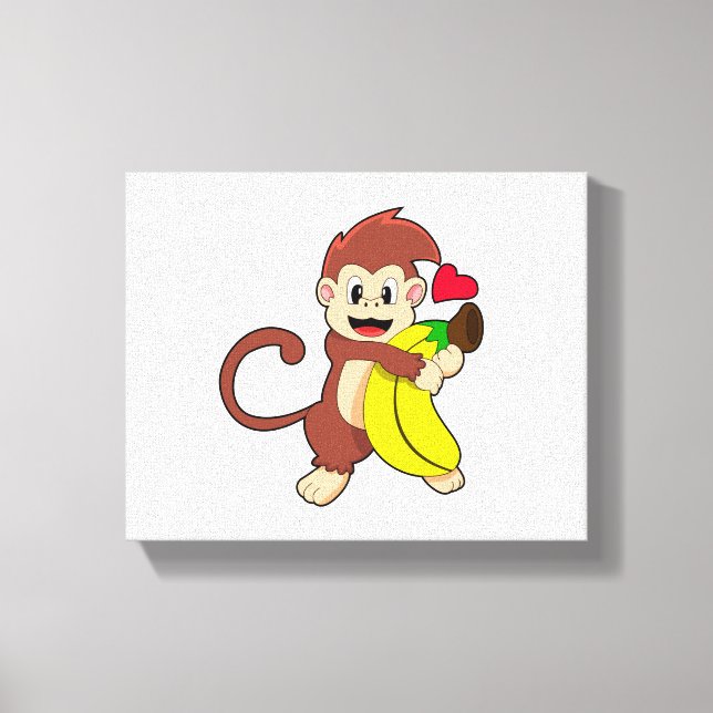 Toile Singe à la banane (Recto)