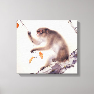 Toile Singe dans un arbre persimmon