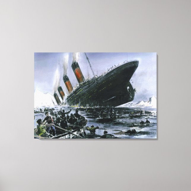 Toile Sinking RMS Titanic (Recto)