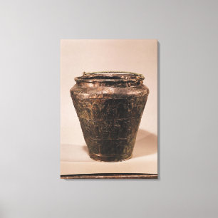 Toile Situla avec trois bandes décoratives de repousse