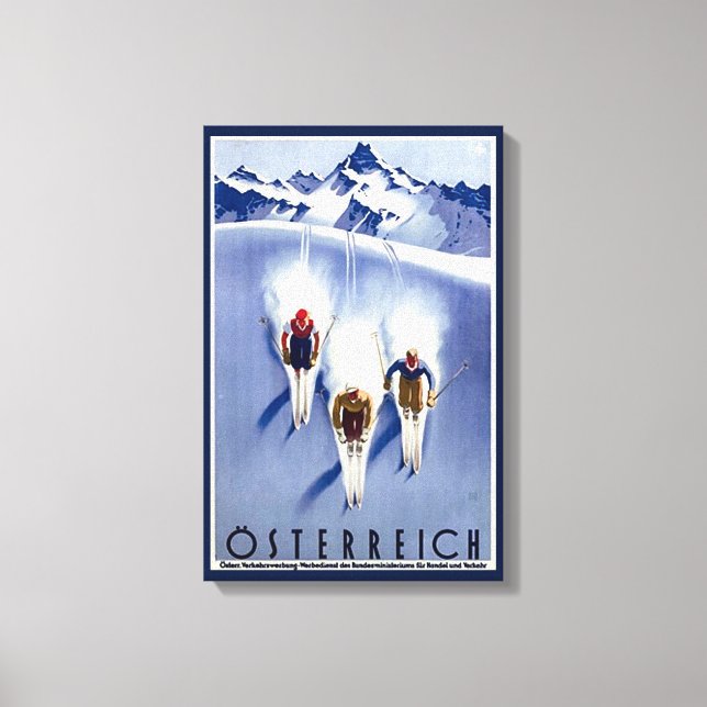 Toile Ski vintage d'Österreich (Recto)