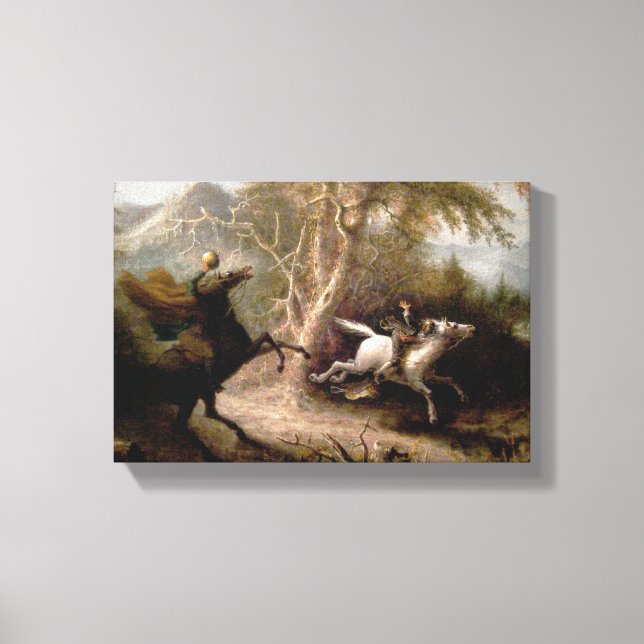 Toile Sleepy Hollow Horseman sans tête encadré (Recto)
