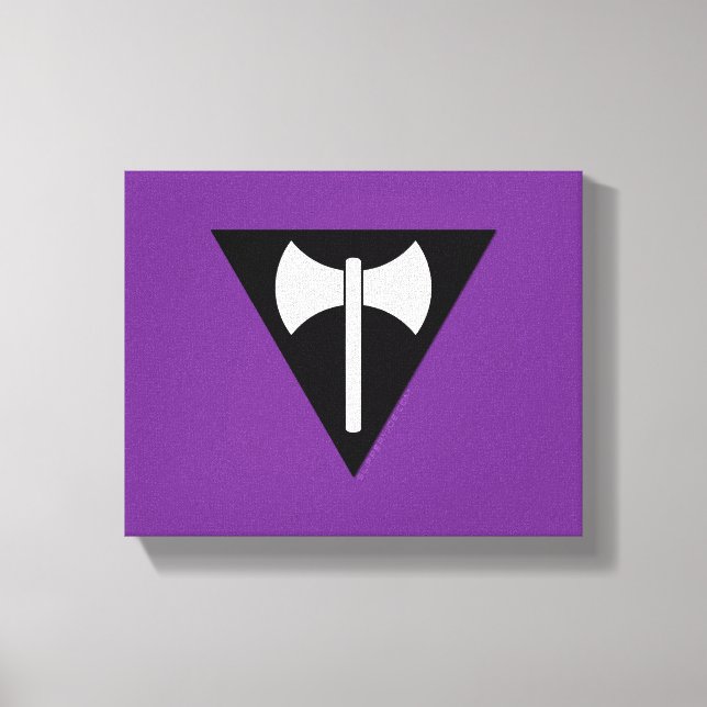 Toile SlipperyJoe drapeau de la fierté lesbienne puissan (Recto)