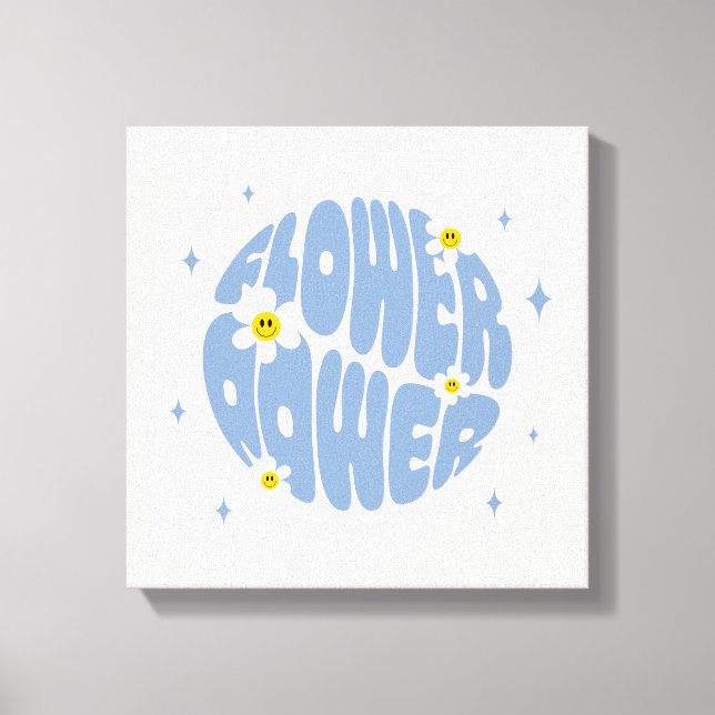 Toile Slogan d'alimentation des fleurs (Recto)