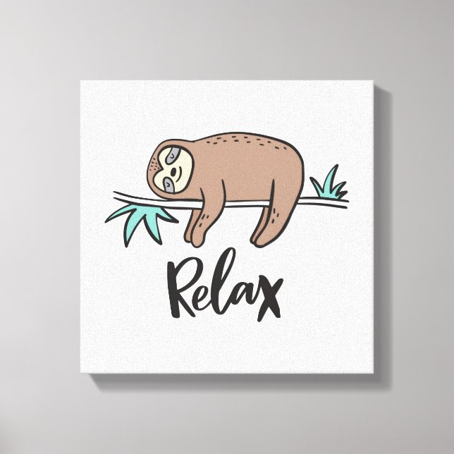 Toile Sloth Dit Relax (Recto)
