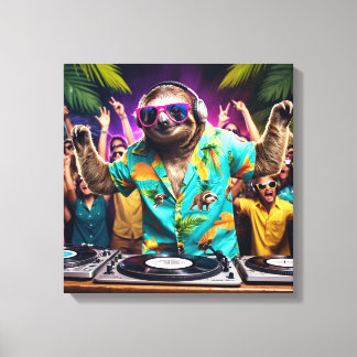Toile Sloth DJ