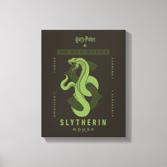 Toile SLYTHERIN™ Maison Par Tous Les Moyens (Recto)