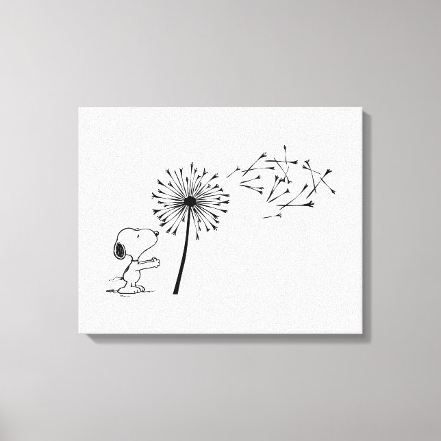 Toile Snoopy Avec Dandelion (Recto)