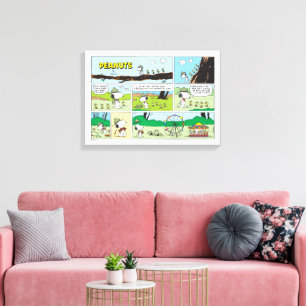 Toile Snoopy & Friends Go Camping