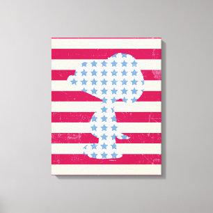 Toile Snoopy Vintage Stars & Stripes