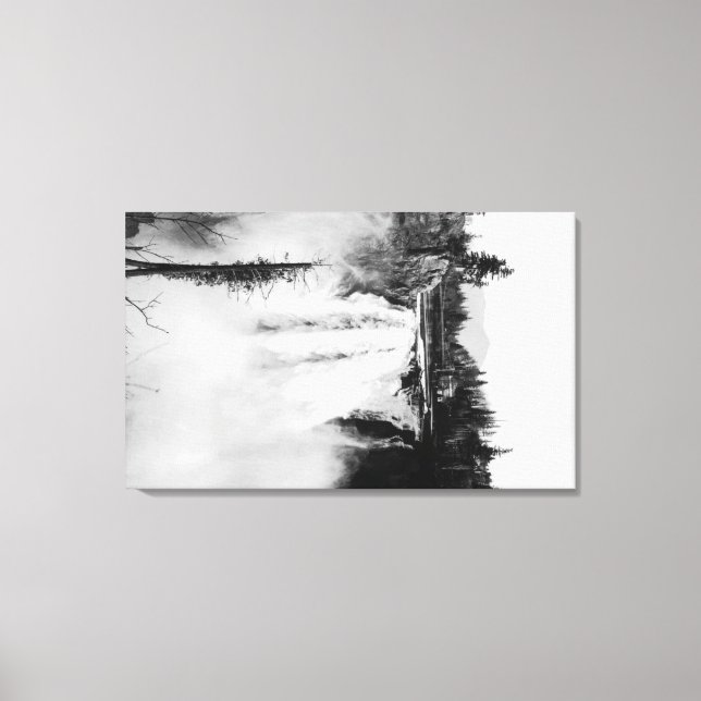 Toile Snoqualmie Falls and Lodge, Washington Photographi (Recto)