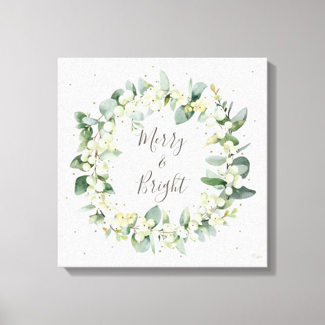 Toile Snowberry+Eucalyptus Noël Wire (Recto)