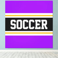 SOCCER clair violet noir blanc rayures jaunes