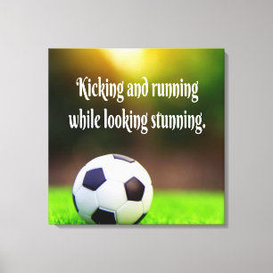 Toile Soccer Motivationnel Inspirationnel Green Field