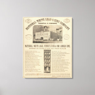 Toile Société nationale de plomb et de zinc blancs