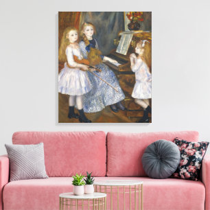 Toile Sœurs musicales Renoir de style cottagecore Art vi