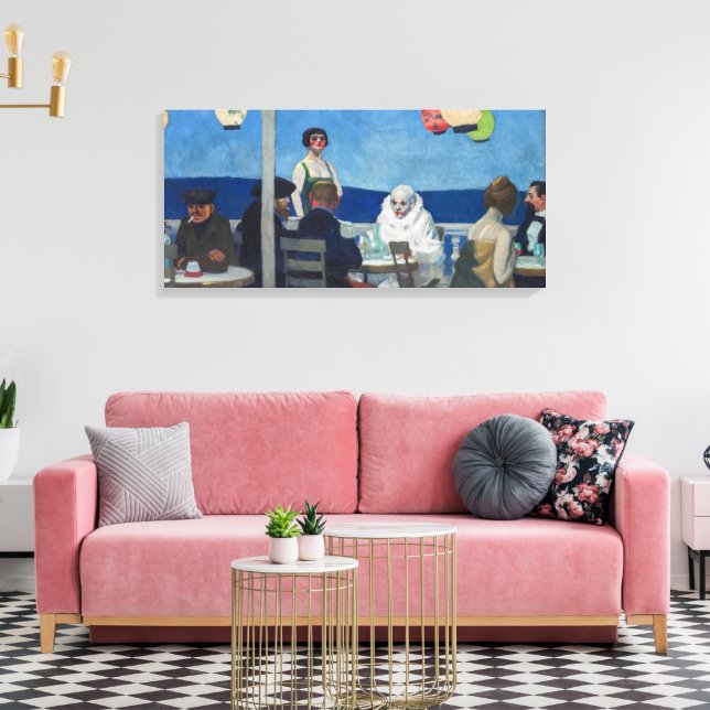 Toile Soir Bleu | Edward Hopper | (Insitu(Salon))