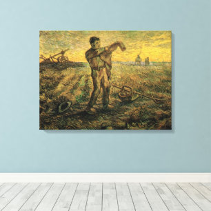 Toile Soirée - Fin de journée par Vincent van Gogh