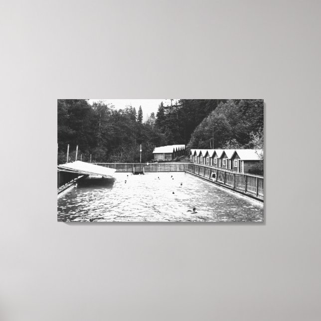 Toile Sol Duc Hot Springs, WA Swimming Pool Photographie (Recto)