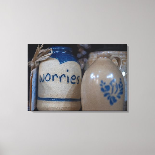 Toile Solace en céramique - Jarre de soucis artificiel (Recto)