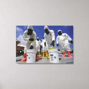 Toile Soldats des USA du 457th bataillon chimique