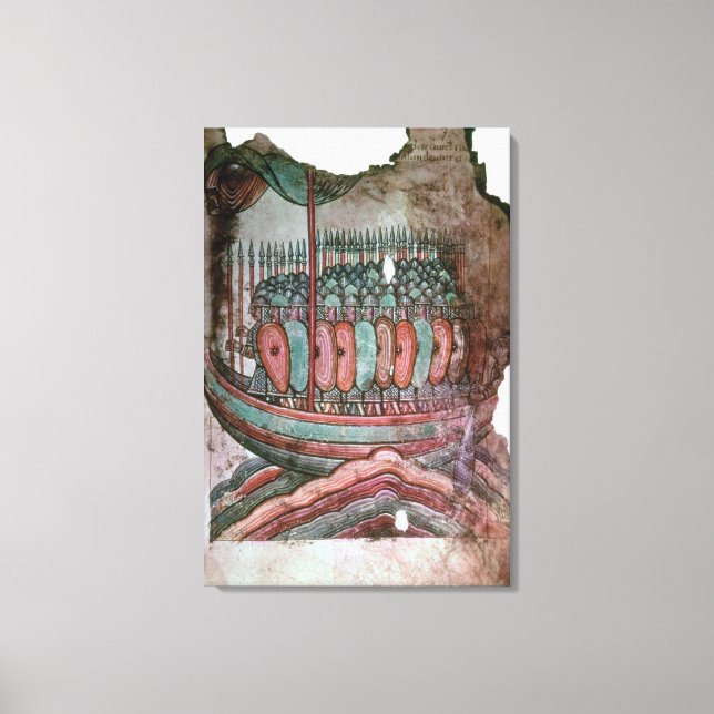 Toile Soldats normaliens traversant le chenal anglais (Recto)