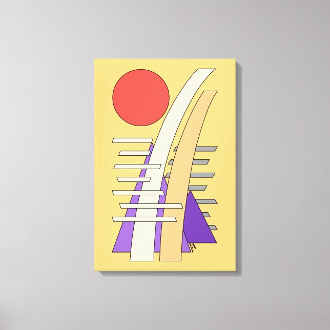Toile Soleil abstrait, ombres, reflets et structures (Recto)
