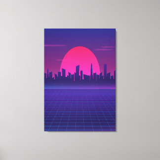 Toile Soleil rétro des années 80