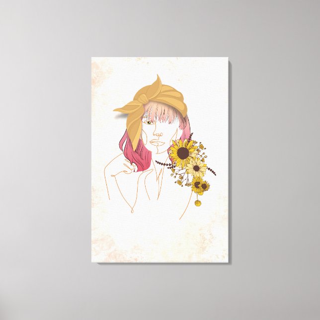 Toile Soleil sur My Shoulder Artsy Canvas Imprimer (Recto)