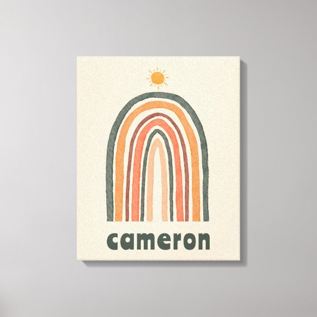 Toile Soleil sur un arc-en-ciel (Recto)