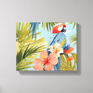 Toile Solitude tropicale Macaw