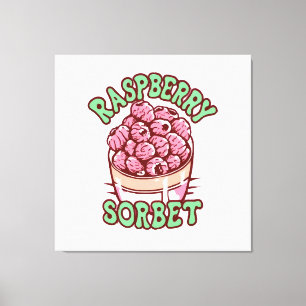 Toile Sorbet framboise
