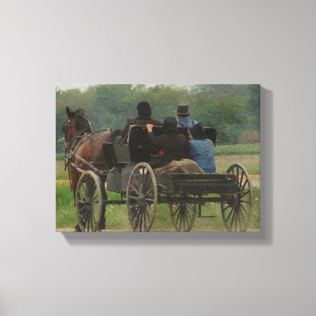 Toile Sortie de famille Amish (Recto)