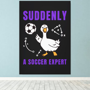 Toile Soudain un expert en football