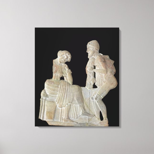 Toile Soulagement représentant Ulysse et Penelope (Recto)