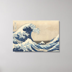 Toile Sous la vague de Kanagawa Imprimer