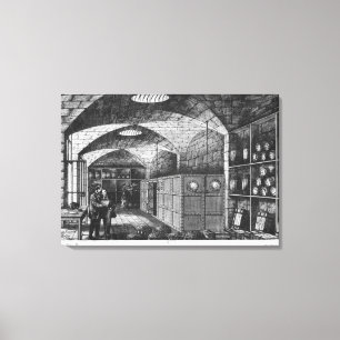 Toile Sous-sol de la Banque de France à Paris, 1897