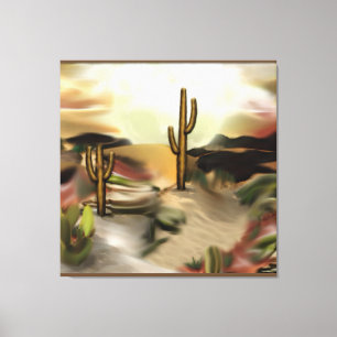 Toile Southwest Desert Sunrise Abstrait Art