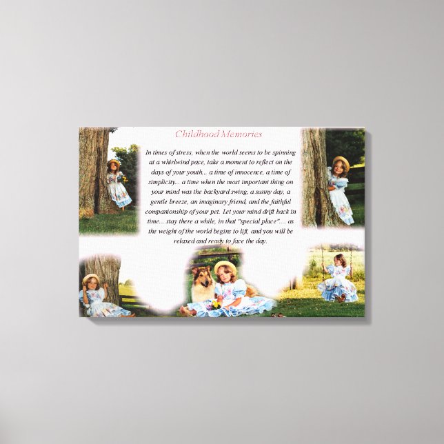 Toile Souvenirs d'enfance Inspiration (Recto)