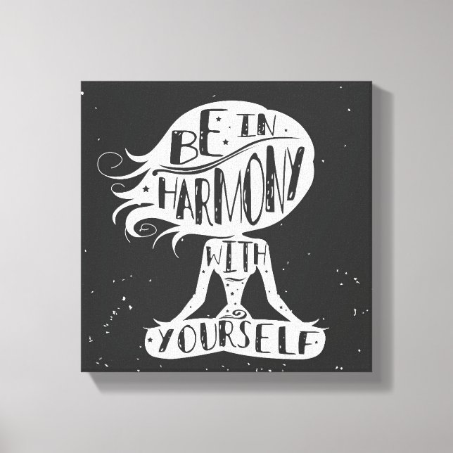 Toile Soyez En Harmonie Avec Vous-Même (Recto)