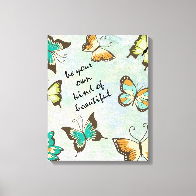 Toile Soyez vos propres beaux papillons (Recto)