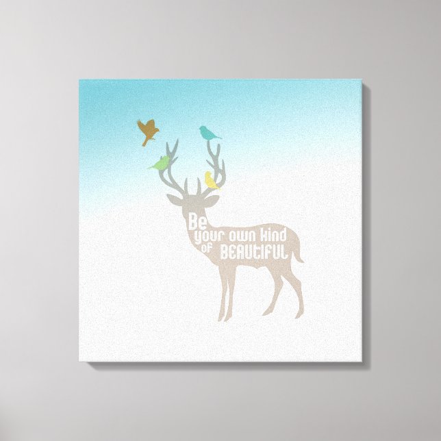 Toile Soyez votre propre espèce de beauté (Recto)