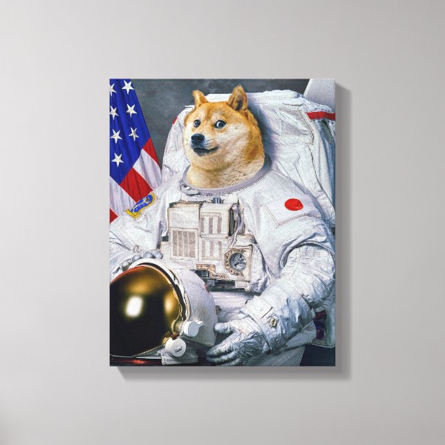 Toile Space Doge Version d'impression (Recto)