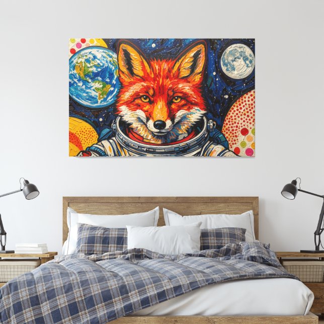 TOILE SPACE FOXES 2 (Insitu(Chambre))