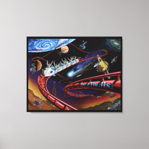 Toile Spatiale Frissons Dessous de verre à rouleaux cosm