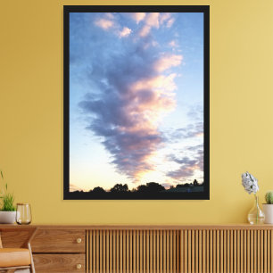 Toile Spectaculaire Nuages New Jersey Coucher de soleil