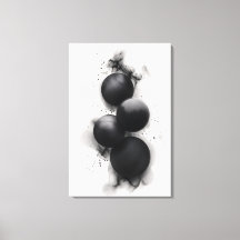 Sphères noires Art abstrait moderne