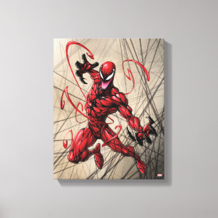 Toile Spider-Man   Carnage bondissant en avant