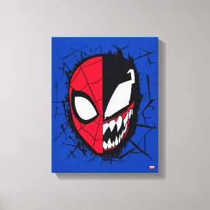 Toile Spider-Man   Homme-araignée double et visage de ve