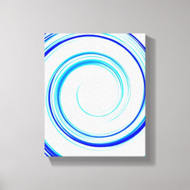 Toile Spirale bleue (Recto)